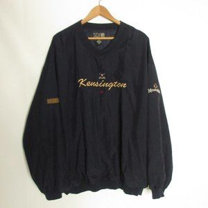 Vintage SDI Men's Blue Golf Wind Breaker Neck Long Sleeve Shirt Men's XXL